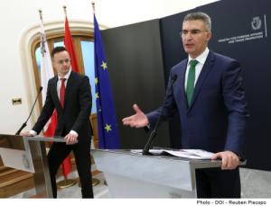 Il Ministro Péter Szijjártó in visita a Malta